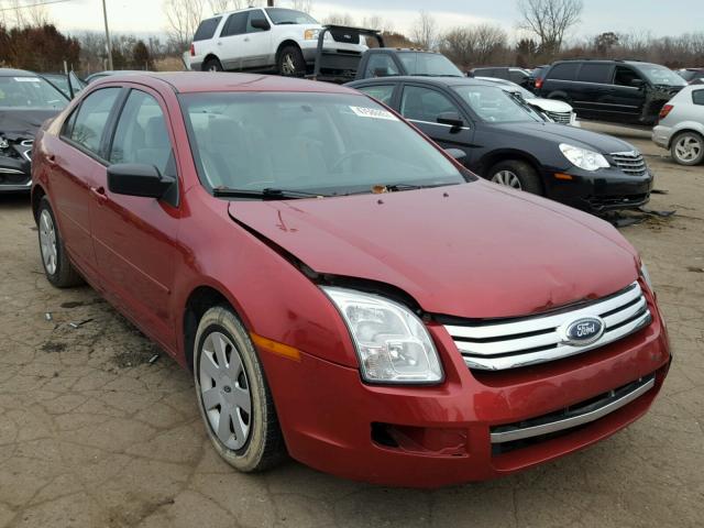 3FAHP06Z88R111255 - 2008 FORD FUSION S RED photo 1