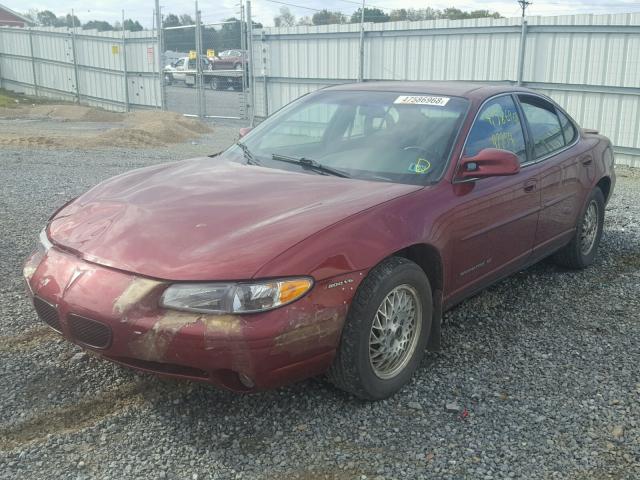 1G2WJ52K7YF274263 - 2000 PONTIAC GRAND PRIX MAROON photo 2