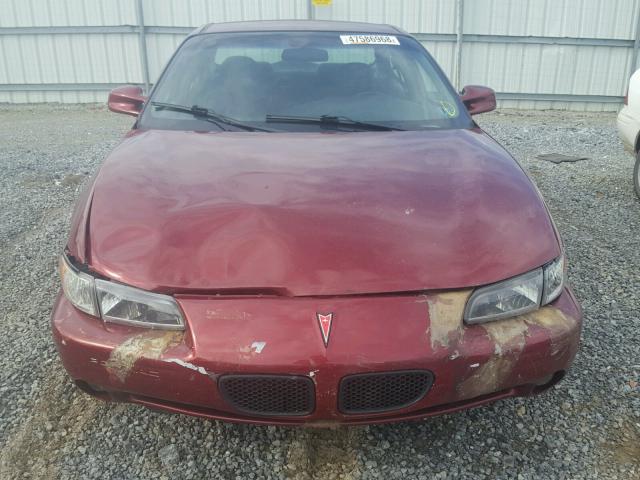 1G2WJ52K7YF274263 - 2000 PONTIAC GRAND PRIX MAROON photo 9