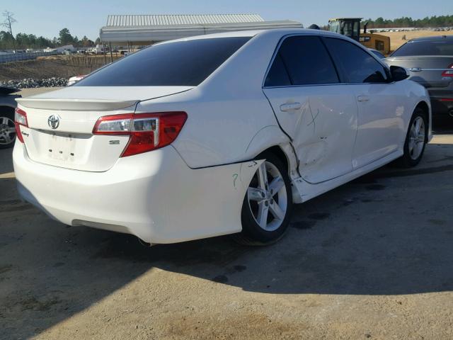 4T1BF1FK7EU832209 - 2014 TOYOTA CAMRY L WHITE photo 4