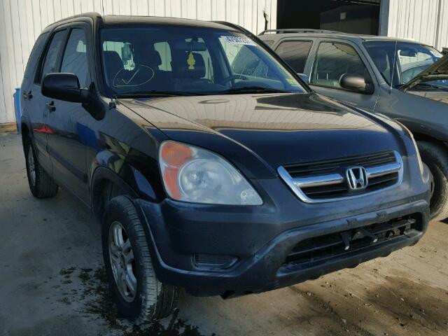 JHLRD78883C001305 - 2003 HONDA CR-V EX BLACK photo 1