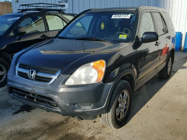 JHLRD78883C001305 - 2003 HONDA CR-V EX BLACK photo 2