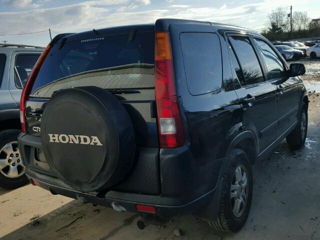 JHLRD78883C001305 - 2003 HONDA CR-V EX BLACK photo 4