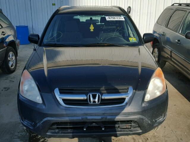 JHLRD78883C001305 - 2003 HONDA CR-V EX BLACK photo 9