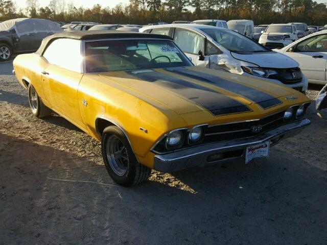 136679K466625 - 1969 CHEVROLET CHEVELL YELLOW photo 1