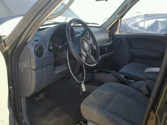 1J4GL48K77W647418 - 2007 JEEP LIBERTY SP GREEN photo 5