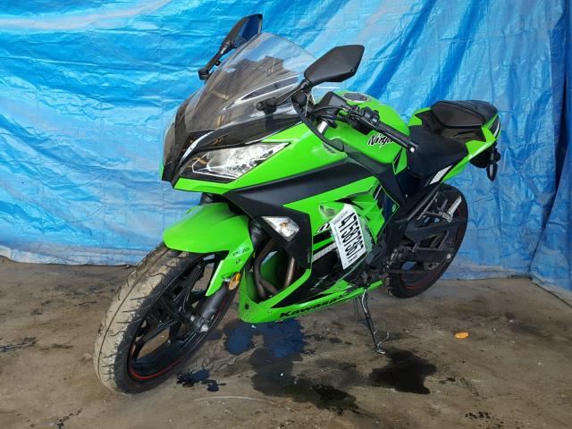 JKAEX8B13EA005386 - 2014 KAWASAKI EX300 B BLACK photo 2