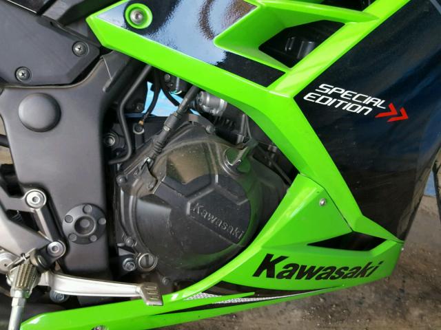 JKAEX8B13EA005386 - 2014 KAWASAKI EX300 B BLACK photo 7