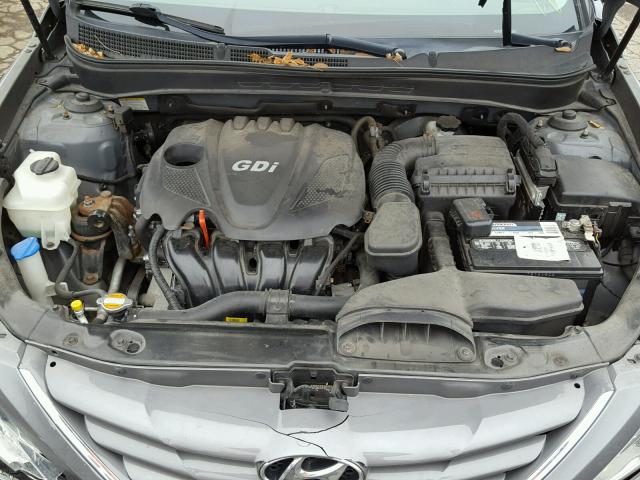 5NPEB4AC1CH399329 - 2012 HYUNDAI SONATA GLS GRAY photo 7