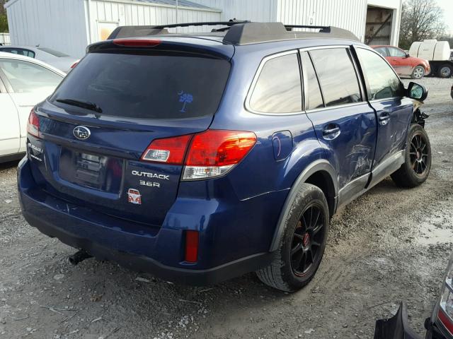 4S4BRDLCXA2344769 - 2010 SUBARU OUTBACK 3. BLUE photo 4