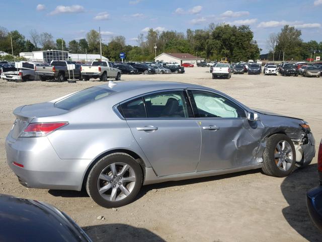 19UUA8F57CA022917 - 2012 ACURA TL SILVER photo 9