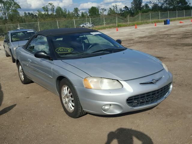 1C3EL55R92N251269 - 2002 CHRYSLER SEBRING LX SILVER photo 1