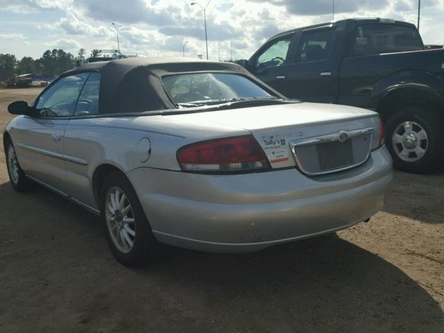 1C3EL55R92N251269 - 2002 CHRYSLER SEBRING LX SILVER photo 3