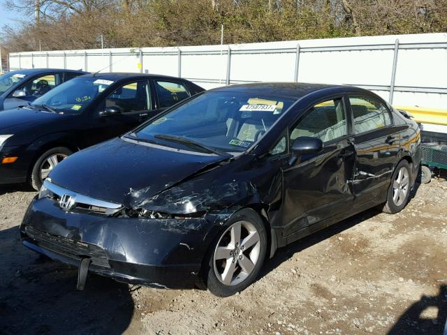 2HGFA16838H301848 - 2008 HONDA CIVIC EX 黑色 照片 2