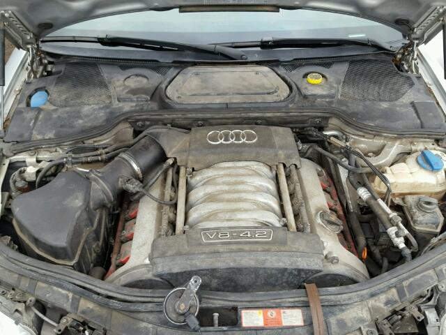 WAUML44E56N021988 - 2006 AUDI A8 L QUATT SILVER photo 7