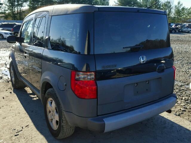 5J6YH18593L001551 - 2003 HONDA ELEMENT EX BLACK photo 3