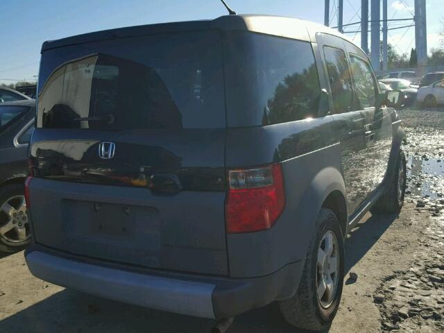 5J6YH18593L001551 - 2003 HONDA ELEMENT EX BLACK photo 4