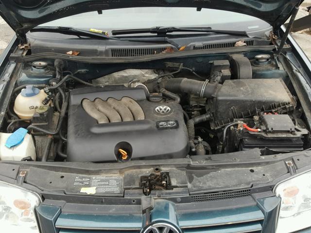 WVWSL61J24W109797 - 2004 VOLKSWAGEN JETTA GLS GREEN photo 7