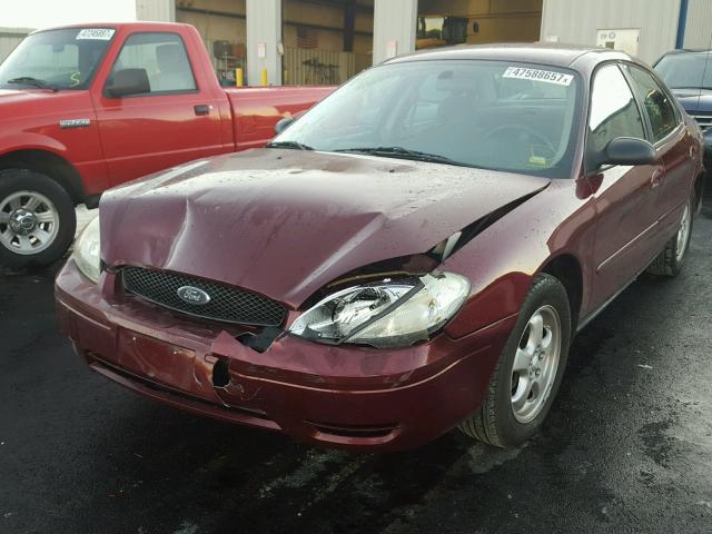 1FAFP53225A147511 - 2005 FORD TAURUS SE MAROON photo 2