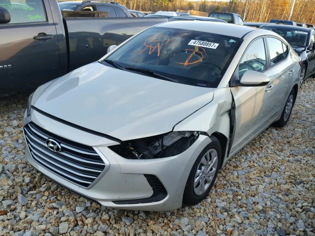 KMHD74LFXHU097597 - 2017 HYUNDAI ELANTRA SE SILVER photo 2