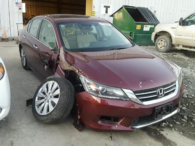 1HGCR2F7XFA082584 - 2015 HONDA ACCORD EX BURGUNDY photo 1