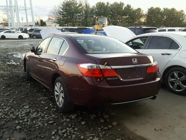 1HGCR2F7XFA082584 - 2015 HONDA ACCORD EX BURGUNDY photo 3