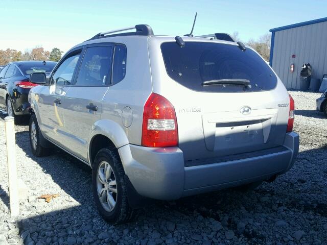 KM8JM12B59U970263 - 2009 HYUNDAI TUCSON GLS SILVER photo 3