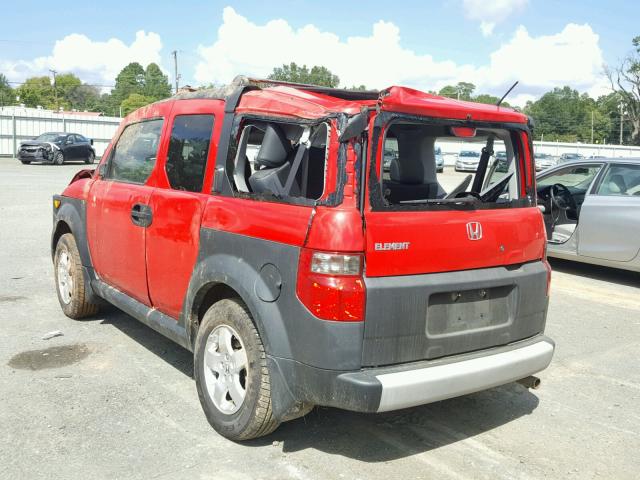 5J6YH28685L015376 - 2005 HONDA ELEMENT EX RED photo 3