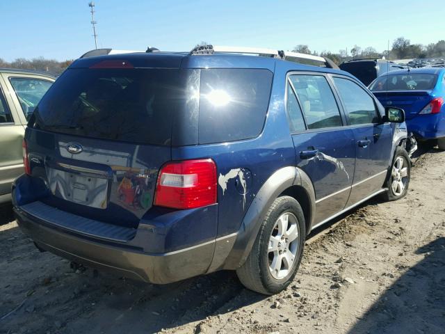 1FMDK02187GA36999 - 2007 FORD FREESTYLE BLUE photo 4