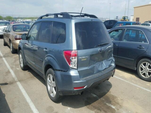 JF2SH64639H740483 - 2009 SUBARU FORESTER 2 BLUE photo 3