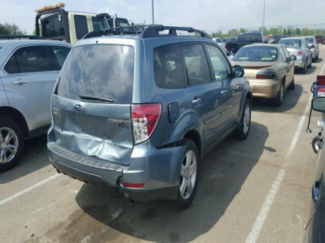 JF2SH64639H740483 - 2009 SUBARU FORESTER 2 BLUE photo 4