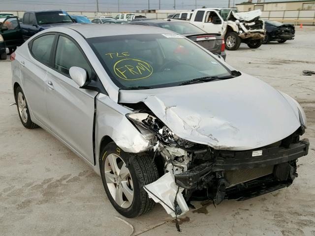 KMHDH4AE8DU787124 - 2013 HYUNDAI ELANTRA GL SILVER photo 1