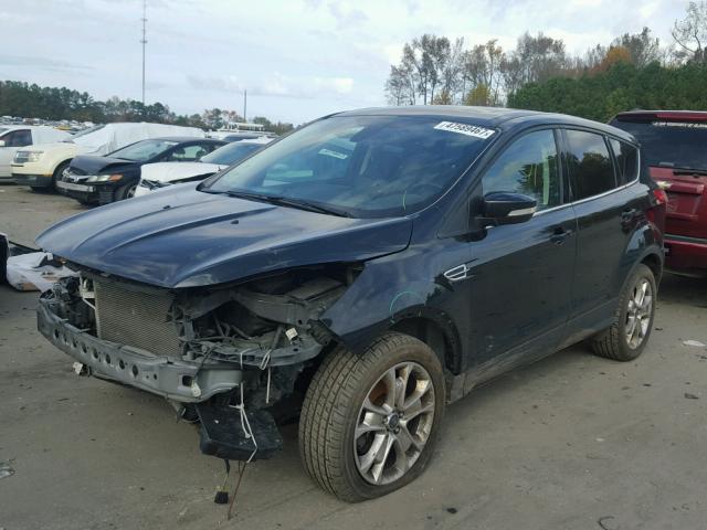 1FMCU9HX5DUD56221 - 2013 FORD ESCAPE SEL BLACK photo 2