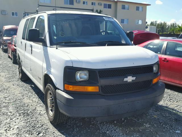 1GCGG25V741137253 - 2004 CHEVROLET EXPRESS G2 WHITE photo 1