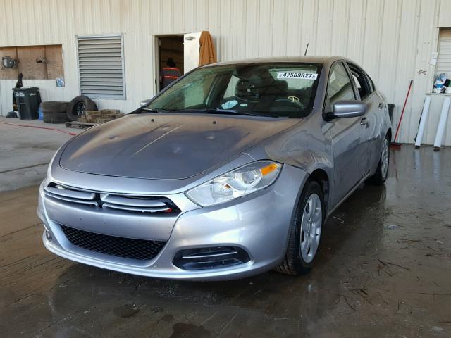 1C3CDFAA1GD682356 - 2016 DODGE DART SE GRAY photo 2