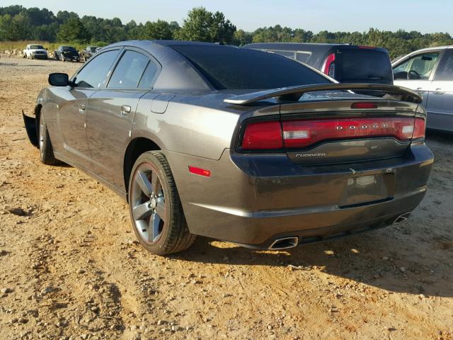 2C3CDXHG8EH330715 - 2014 DODGE CHARGER SX GRAY photo 3