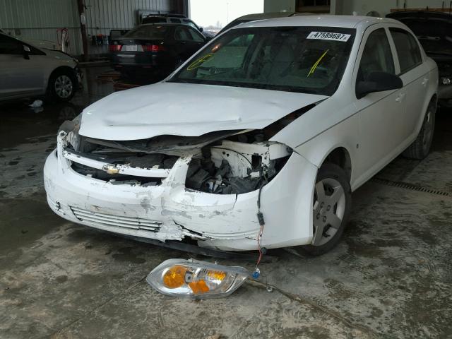 1G1AK55F067652750 - 2006 CHEVROLET COBALT LS WHITE photo 2