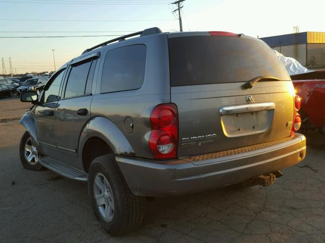 1D4HB58DX5F534888 - 2005 DODGE DURANGO LI GRAY photo 3