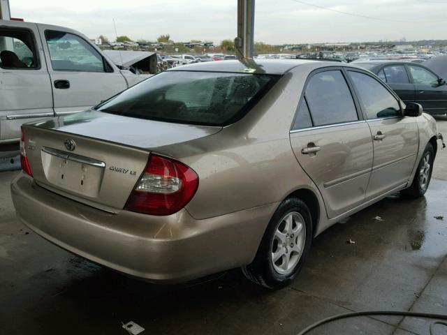 4T1BE32K53U647772 - 2003 TOYOTA CAMRY LE BEIGE photo 4