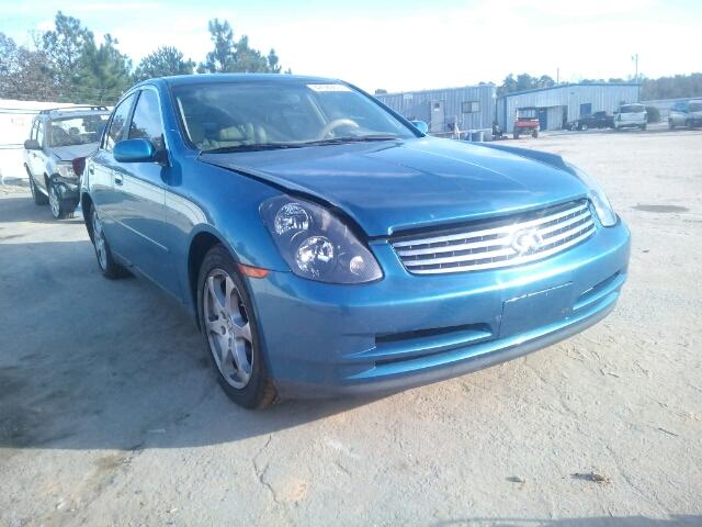 JNKCV51EX4M607011 - 2004 INFINITI G35 BLUE photo 1