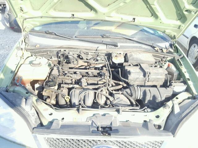 1FAFP34N97W227455 - 2007 FORD FOCUS ZX4 GREEN photo 7