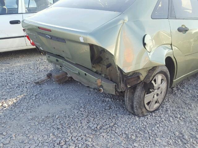 1FAFP34N97W227455 - 2007 FORD FOCUS ZX4 GREEN photo 9