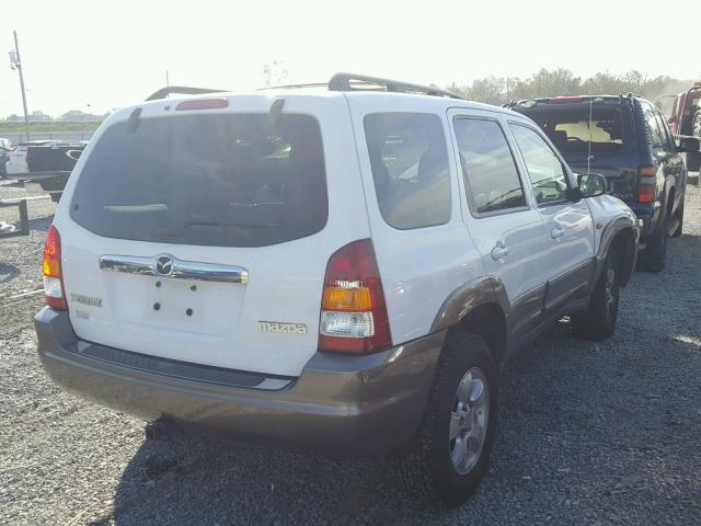 4F2CZ04144KM15905 - 2004 MAZDA TRIBUTE LX WHITE photo 4