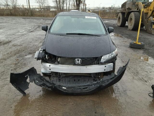 2HGFB2E56DH008482 - 2013 HONDA CIVIC LX BLACK photo 9