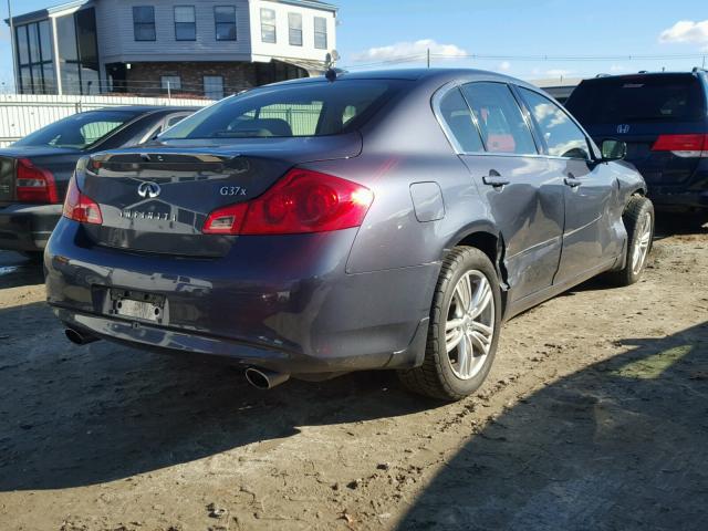 JN1CV6AR0CM976178 - 2012 INFINITI G37 BLUE photo 4