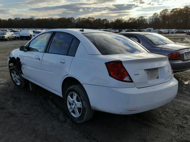 1G8AJ55F07Z147110 - 2007 SATURN ION LEVEL WHITE photo 3