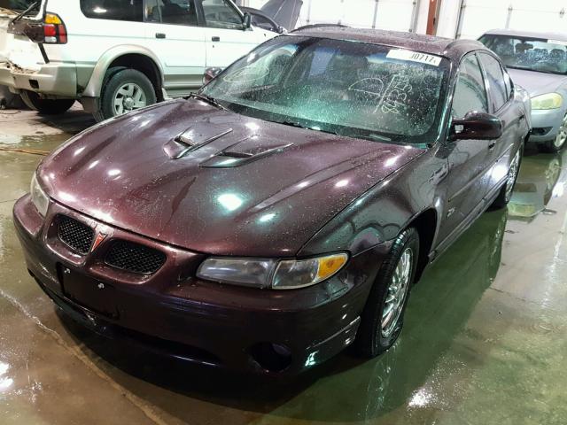 1G2WP52K92F168435 - 2002 PONTIAC GRAND PRIX MAROON photo 2