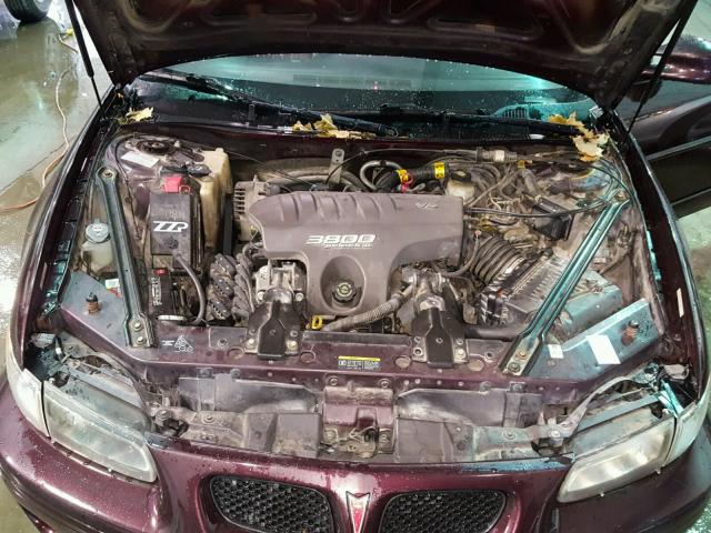 1G2WP52K92F168435 - 2002 PONTIAC GRAND PRIX MAROON photo 7