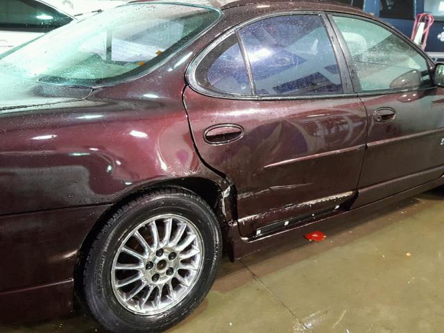 1G2WP52K92F168435 - 2002 PONTIAC GRAND PRIX MAROON photo 9