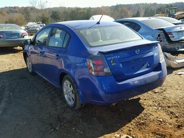 3N1AB6AP4AL676715 - 2010 NISSAN SENTRA 2.0 BLUE photo 3